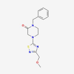 1-benzyl-4-[3-(methoxymethyl)-1,2,4-thiadiazol-5-yl]piperazin-2-one