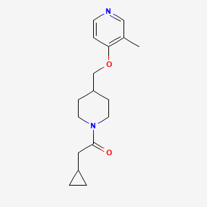 2-cyclopropyl-1-(4-{[(3-methylpyridin-4-yl)oxy]methyl}piperidin-1-yl)ethan-1-one