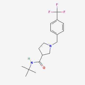 N-tert-butyl-1-{[4-(trifluoromethyl)phenyl]methyl}pyrrolidine-3-carboxamide