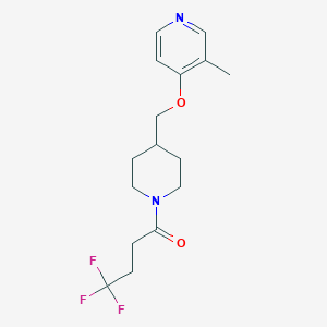 4,4,4-trifluoro-1-(4-{[(3-methylpyridin-4-yl)oxy]methyl}piperidin-1-yl)butan-1-one