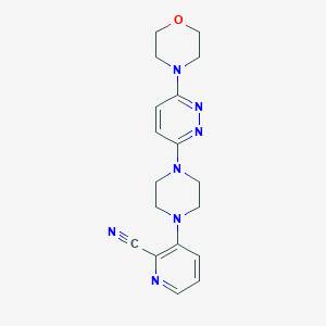 3-{4-[6-(morpholin-4-yl)pyridazin-3-yl]piperazin-1-yl}pyridine-2-carbonitrile