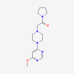 2-[4-(6-methoxypyrimidin-4-yl)piperazin-1-yl]-1-(pyrrolidin-1-yl)ethan-1-one