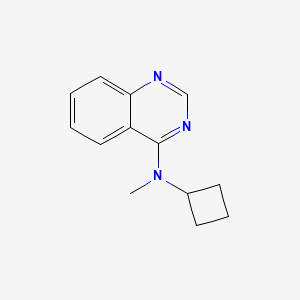 molecular formula C13H15N3 B6472285 N-cyclobutyl-N-methylquinazolin-4-amine CAS No. 2640958-35-4