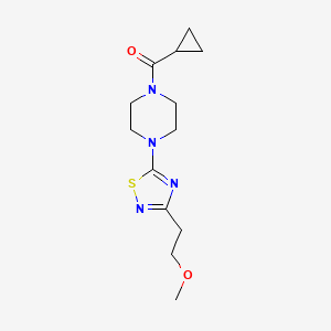 1-cyclopropanecarbonyl-4-[3-(2-methoxyethyl)-1,2,4-thiadiazol-5-yl]piperazine