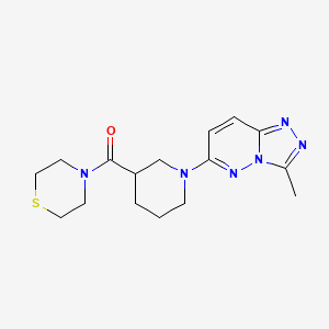 4-(1-{3-methyl-[1,2,4]triazolo[4,3-b]pyridazin-6-yl}piperidine-3-carbonyl)thiomorpholine