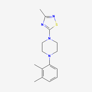 molecular formula C15H20N4S B6472370 1-(2,3-dimethylphenyl)-4-(3-methyl-1,2,4-thiadiazol-5-yl)piperazine CAS No. 2640962-59-8