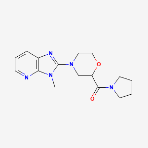 4-{3-methyl-3H-imidazo[4,5-b]pyridin-2-yl}-2-(pyrrolidine-1-carbonyl)morpholine