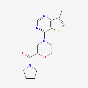 4-{7-methylthieno[3,2-d]pyrimidin-4-yl}-2-(pyrrolidine-1-carbonyl)morpholine