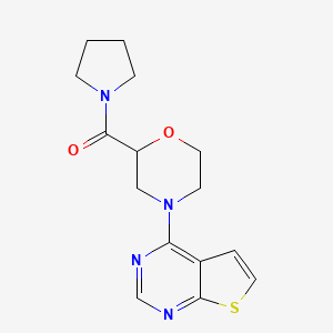 2-(pyrrolidine-1-carbonyl)-4-{thieno[2,3-d]pyrimidin-4-yl}morpholine