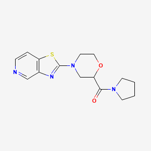 2-(pyrrolidine-1-carbonyl)-4-{[1,3]thiazolo[4,5-c]pyridin-2-yl}morpholine