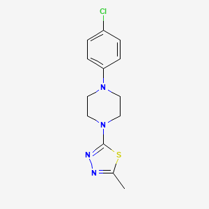 1-(4-chlorophenyl)-4-(5-methyl-1,3,4-thiadiazol-2-yl)piperazine