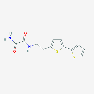 molecular formula C12H12N2O2S2 B6472547 N'-(2-{[2,2'-bithiophene]-5-yl}ethyl)ethanediamide CAS No. 2640881-57-6