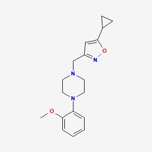 1-[(5-cyclopropyl-1,2-oxazol-3-yl)methyl]-4-(2-methoxyphenyl)piperazine