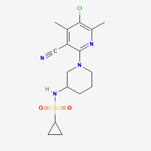 N-[1-(5-chloro-3-cyano-4,6-dimethylpyridin-2-yl)piperidin-3-yl]cyclopropanesulfonamide