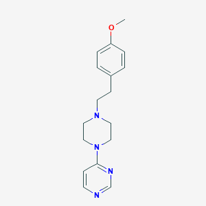 molecular formula C17H22N4O B6472670 4-{4-[2-(4-methoxyphenyl)ethyl]piperazin-1-yl}pyrimidine CAS No. 2640891-91-2