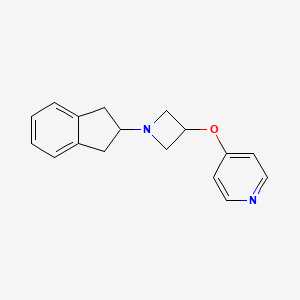 molecular formula C17H18N2O B6472681 4-{[1-(2,3-dihydro-1H-inden-2-yl)azetidin-3-yl]oxy}pyridine CAS No. 2640892-18-6