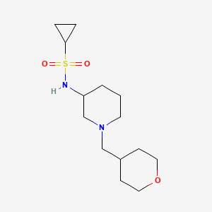 N-{1-[(oxan-4-yl)methyl]piperidin-3-yl}cyclopropanesulfonamide