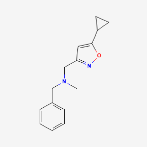 benzyl[(5-cyclopropyl-1,2-oxazol-3-yl)methyl]methylamine