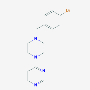 molecular formula C15H17BrN4 B6472748 4-{4-[(4-bromophenyl)methyl]piperazin-1-yl}pyrimidine CAS No. 2640836-03-7