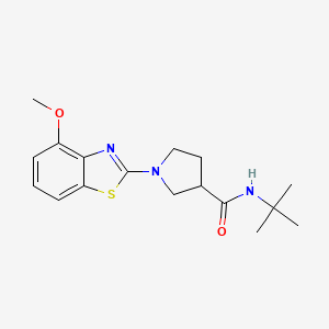 N-tert-butyl-1-(4-methoxy-1,3-benzothiazol-2-yl)pyrrolidine-3-carboxamide