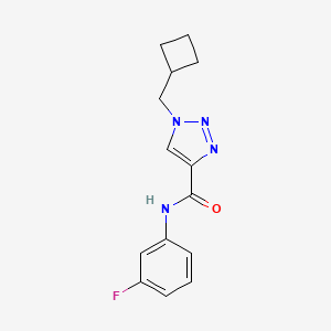 1-(cyclobutylmethyl)-N-(3-fluorophenyl)-1H-1,2,3-triazole-4-carboxamide