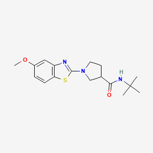 N-tert-butyl-1-(5-methoxy-1,3-benzothiazol-2-yl)pyrrolidine-3-carboxamide