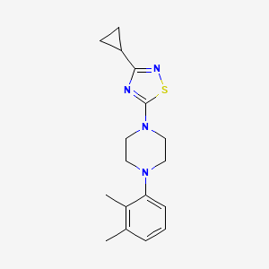 molecular formula C17H22N4S B6472793 1-(3-cyclopropyl-1,2,4-thiadiazol-5-yl)-4-(2,3-dimethylphenyl)piperazine CAS No. 2640882-58-0