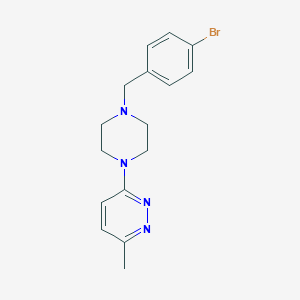 3-{4-[(4-bromophenyl)methyl]piperazin-1-yl}-6-methylpyridazine