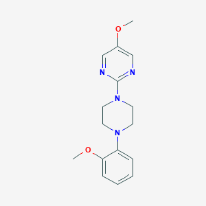 molecular formula C16H20N4O2 B6472859 5-methoxy-2-[4-(2-methoxyphenyl)piperazin-1-yl]pyrimidine CAS No. 2640866-09-5