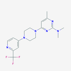 N,N,4-trimethyl-6-{4-[2-(trifluoromethyl)pyridin-4-yl]piperazin-1-yl}pyrimidin-2-amine