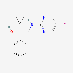 1-cyclopropyl-2-[(5-fluoropyrimidin-2-yl)amino]-1-phenylethan-1-ol