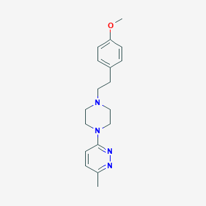 3-{4-[2-(4-methoxyphenyl)ethyl]piperazin-1-yl}-6-methylpyridazine