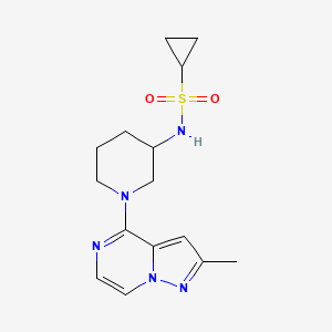 N-(1-{2-methylpyrazolo[1,5-a]pyrazin-4-yl}piperidin-3-yl)cyclopropanesulfonamide