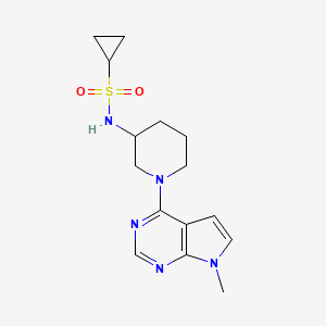 N-(1-{7-methyl-7H-pyrrolo[2,3-d]pyrimidin-4-yl}piperidin-3-yl)cyclopropanesulfonamide