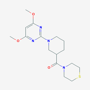 4-[1-(4,6-dimethoxypyrimidin-2-yl)piperidine-3-carbonyl]thiomorpholine