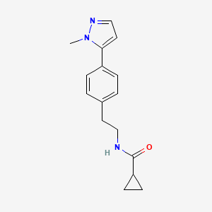 N-{2-[4-(1-methyl-1H-pyrazol-5-yl)phenyl]ethyl}cyclopropanecarboxamide