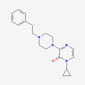 1-cyclopropyl-3-[4-(2-phenylethyl)piperazin-1-yl]-1,2-dihydropyrazin-2-one