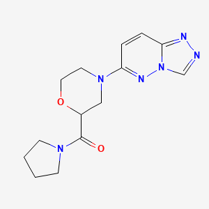 2-(pyrrolidine-1-carbonyl)-4-{[1,2,4]triazolo[4,3-b]pyridazin-6-yl}morpholine