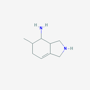 5-methyl-2,3,3a,4,5,6-hexahydro-1H-isoindol-4-amine