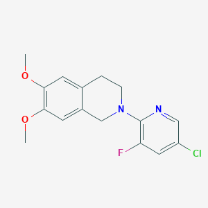 2-(5-chloro-3-fluoropyridin-2-yl)-6,7-dimethoxy-1,2,3,4-tetrahydroisoquinoline