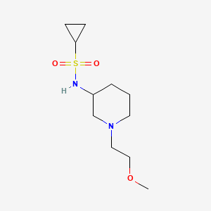 molecular formula C11H22N2O3S B6473121 N-[1-(2-methoxyethyl)piperidin-3-yl]cyclopropanesulfonamide CAS No. 2640877-99-0