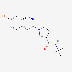 molecular formula C17H21BrN4O B6473158 1-(6-bromoquinazolin-2-yl)-N-tert-butylpyrrolidine-3-carboxamide CAS No. 2640878-41-5