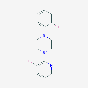 molecular formula C15H15F2N3 B6473190 1-(2-fluorophenyl)-4-(3-fluoropyridin-2-yl)piperazine CAS No. 2640969-25-9