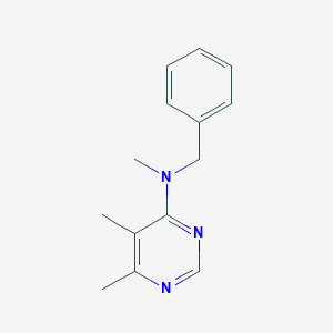 N-benzyl-N,5,6-trimethylpyrimidin-4-amine