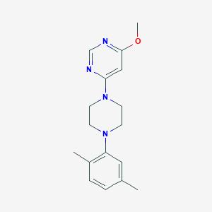 molecular formula C17H22N4O B6473213 4-[4-(2,5-dimethylphenyl)piperazin-1-yl]-6-methoxypyrimidine CAS No. 2640969-29-3