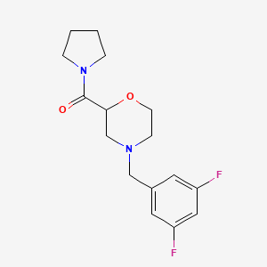 4-[(3,5-difluorophenyl)methyl]-2-(pyrrolidine-1-carbonyl)morpholine