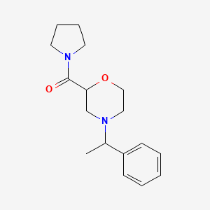 4-(1-phenylethyl)-2-(pyrrolidine-1-carbonyl)morpholine