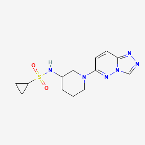 N-(1-{[1,2,4]triazolo[4,3-b]pyridazin-6-yl}piperidin-3-yl)cyclopropanesulfonamide