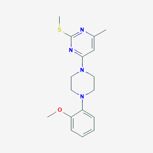 4-[4-(2-methoxyphenyl)piperazin-1-yl]-6-methyl-2-(methylsulfanyl)pyrimidine