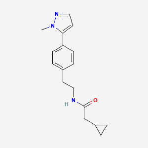 2-cyclopropyl-N-{2-[4-(1-methyl-1H-pyrazol-5-yl)phenyl]ethyl}acetamide